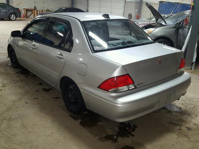 JA3AJ26E22U025279 - 2002 MITSUBISHI LANCER ES SILVER photo 3