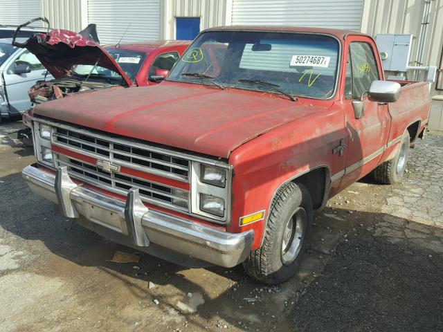 1GCDC14H7GF311365 - 1986 CHEVROLET C10 RED photo 2