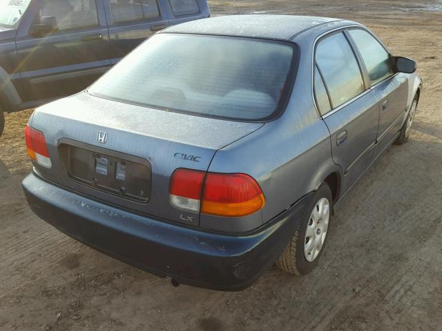 2HGEJ6677WH629058 - 1998 HONDA CIVIC LX BLUE photo 4