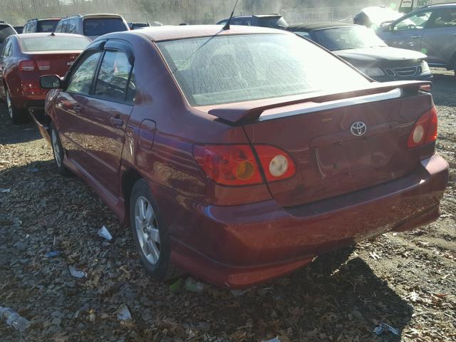 2T1BR32E84C240448 - 2004 TOYOTA COROLLA CE BLACK photo 3