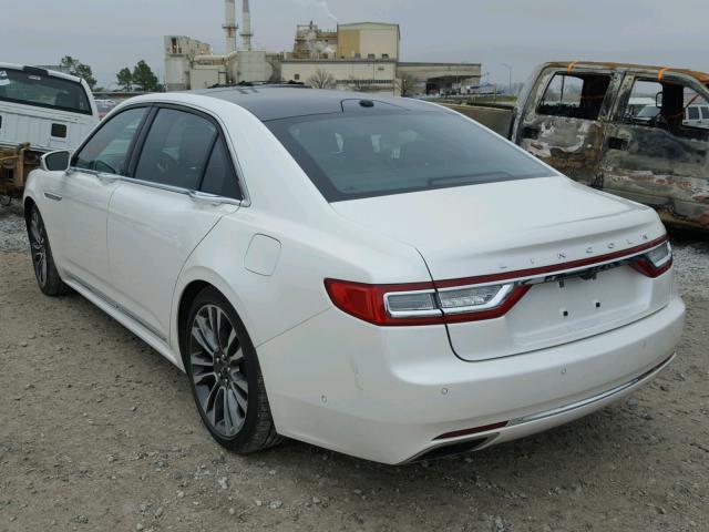 1LN6L9NC6H5624615 - 2017 LINCOLN CONTINENTA WHITE photo 3