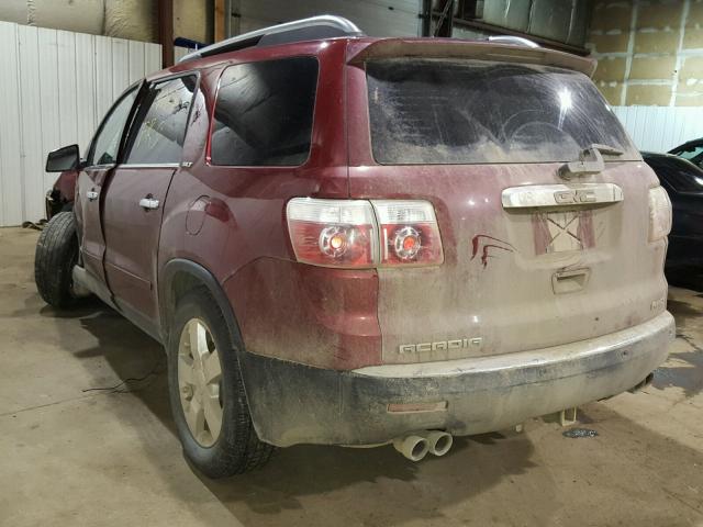 1GKEV23757J148214 - 2007 GMC ACADIA SLT MAROON photo 3