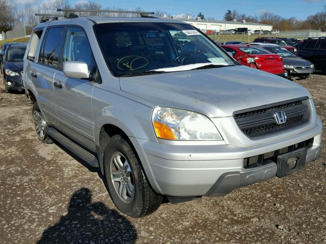 5FNYF18585B006631 - 2005 HONDA PILOT EXL SILVER photo 1