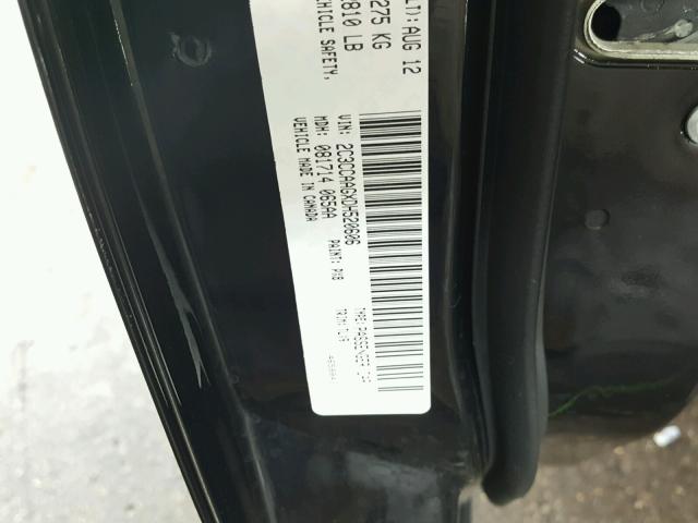 2C3CCAAGXDH520606 - 2013 CHRYSLER 300 BLACK photo 10
