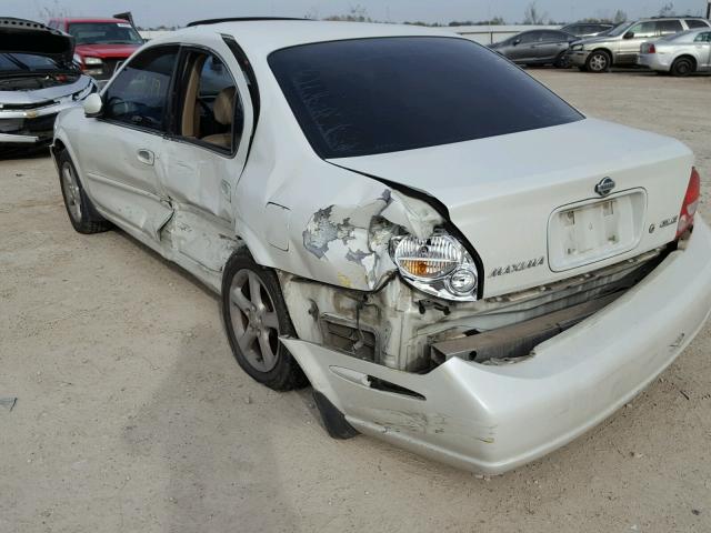 JN1CA31D2YT766404 - 2000 NISSAN MAXIMA GLE WHITE photo 9