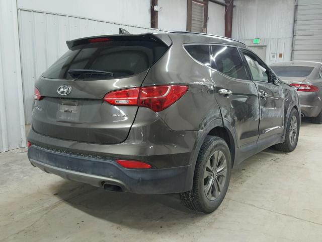 5XYZU3LBXEG131755 - 2014 HYUNDAI SANTA FE S BROWN photo 4