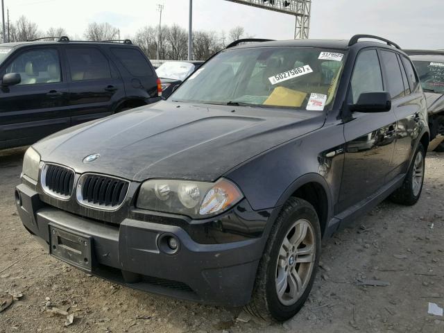 WBXPA93425WD12166 - 2005 BMW X3 3.0I BLACK photo 2