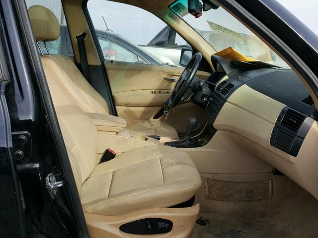 WBXPA93425WD12166 - 2005 BMW X3 3.0I BLACK photo 5