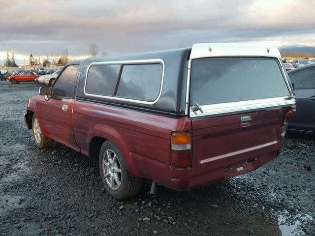 JT4RN81AXM0086986 - 1991 TOYOTA PICKUP 1/2 MAROON photo 3