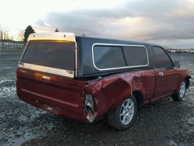 JT4RN81AXM0086986 - 1991 TOYOTA PICKUP 1/2 MAROON photo 4