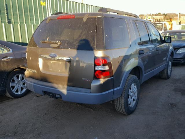 1FMEU63E16UA55042 - 2006 FORD EXPLORER X BROWN photo 4