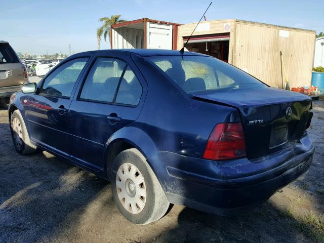 3VWRP69M43M086052 - 2003 VOLKSWAGEN JETTA GL T BLUE photo 3