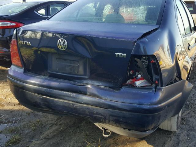 3VWRP69M43M086052 - 2003 VOLKSWAGEN JETTA GL T BLUE photo 9