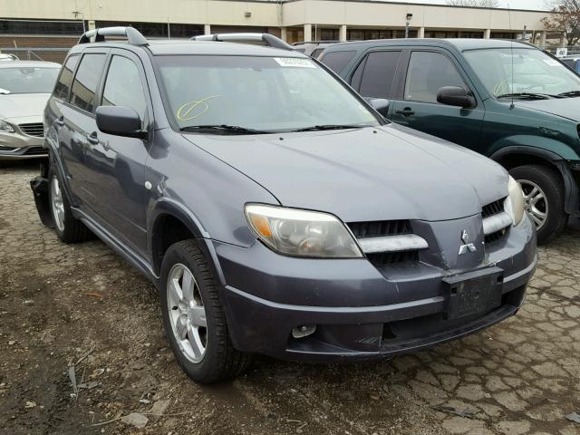 JA4LZ81F46U016850 - 2006 MITSUBISHI OUTLANDER GRAY photo 1