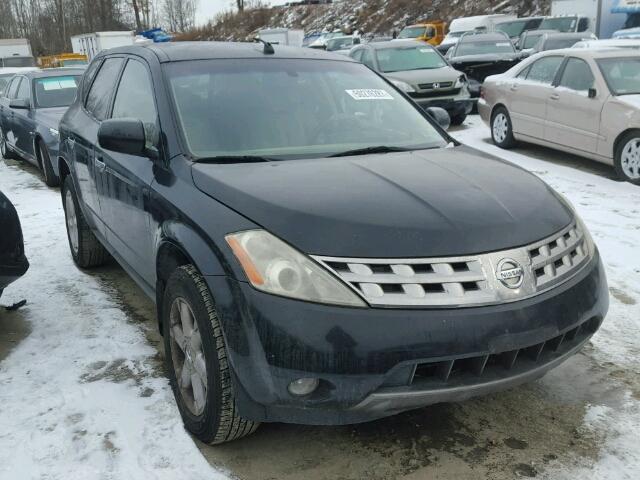 JN8AZ08W55W424592 - 2005 NISSAN MURANO SL BLACK photo 1