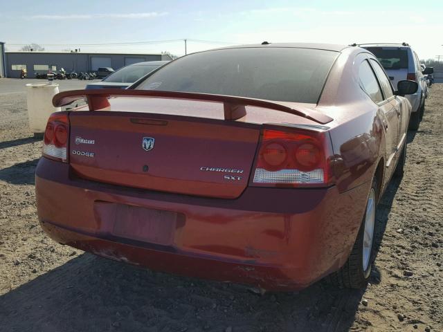 2B3CA3CV3AH192189 - 2010 DODGE CHARGER SX RED photo 4