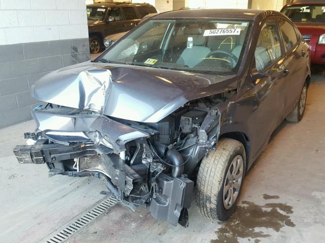 KMHCT4AE0CU061332 - 2012 HYUNDAI ACCENT GLS GRAY photo 2