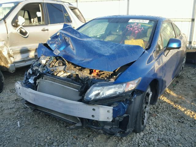 2HGFG3B51DH509713 - 2013 HONDA CIVIC LX BLUE photo 2