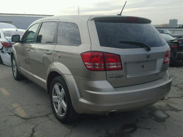 3D4GH57V59T602658 - 2009 DODGE JOURNEY SX TAN photo 3