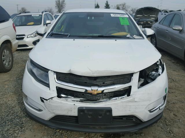 1G1RE6E44DU127915 - 2013 CHEVROLET VOLT WHITE photo 9