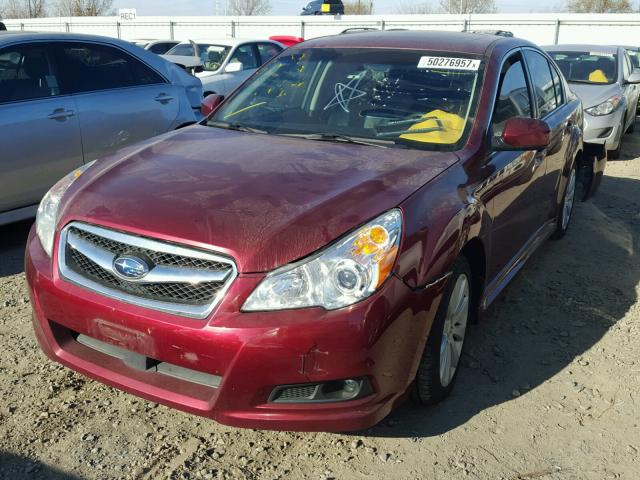 4S3BMBK64B3251812 - 2011 SUBARU LEGACY 2.5 BURGUNDY photo 2