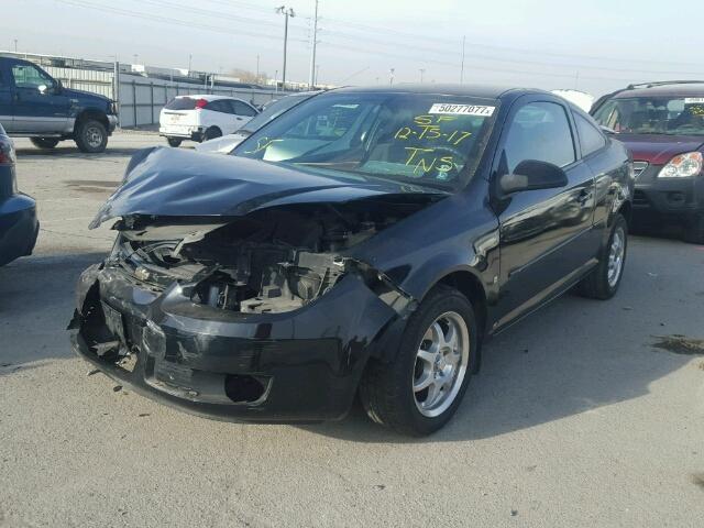 1G1AL15F367710257 - 2006 CHEVROLET COBALT LT BLACK photo 2