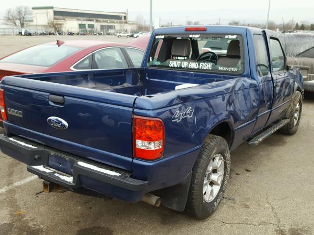 1FTLR4FE1APA12955 - 2010 FORD RANGER SUP BLUE photo 4