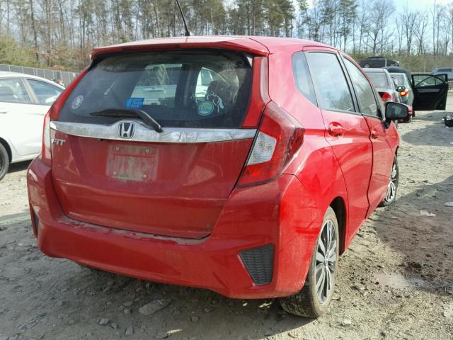 3HGGK5H81FM700231 - 2015 HONDA FIT EX RED photo 4