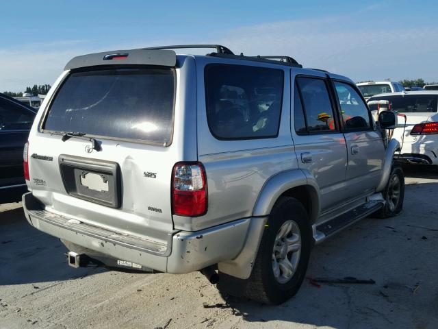 JT3GN86R810196537 - 2001 TOYOTA 4RUNNER SR SILVER photo 4