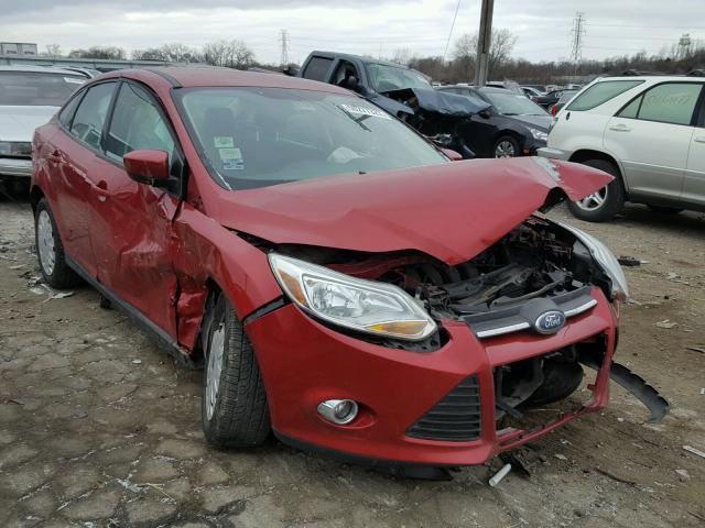 1FAHP3F21CL255063 - 2012 FORD FOCUS SE RED photo 1