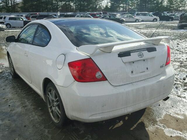 JTKDE177870159315 - 2007 TOYOTA SCION TC WHITE photo 3