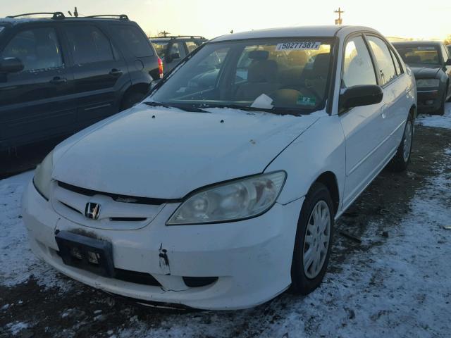 2HGES16595H540685 - 2005 HONDA CIVIC LX WHITE photo 9