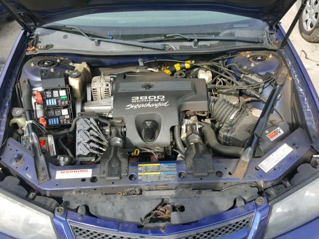 2G1WP521059300460 - 2005 CHEVROLET IMPALA SS BLUE photo 7