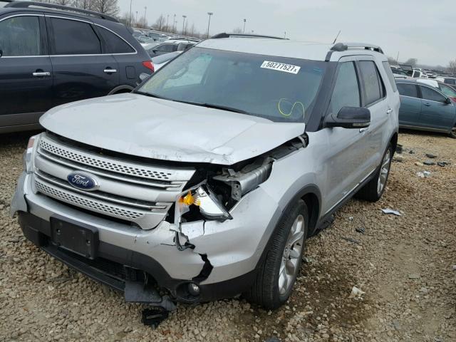 1FMHK8D87CGA47660 - 2012 FORD EXPLORER X SILVER photo 2