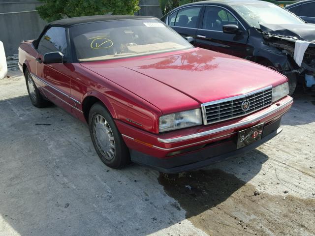 1G6VS339XPU128831 - 1993 CADILLAC ALLANTE RED photo 1