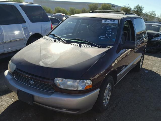 4N2XN11T6YD814301 - 2000 NISSAN QUEST SE BURGUNDY photo 2