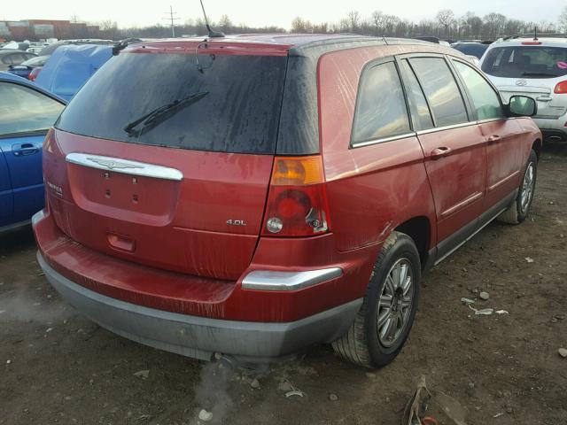 2A8GM68X07R334965 - 2007 CHRYSLER PACIFICA T RED photo 4