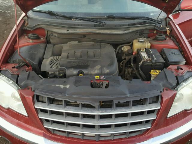 2A8GM68X07R334965 - 2007 CHRYSLER PACIFICA T RED photo 7