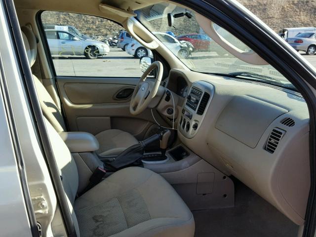 1FMYU93195KD17671 - 2005 FORD ESCAPE XLT BEIGE photo 5