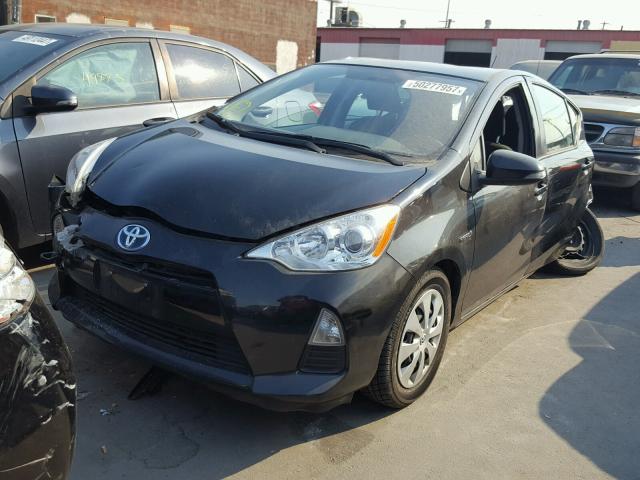 JTDKDTB32C1527770 - 2012 TOYOTA PRIUS C BLACK photo 2