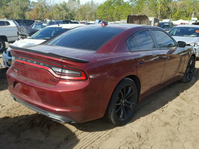 2C3CDXCT9HH575550 - 2017 DODGE CHARGER R/ RED photo 4