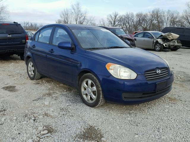 KMHCN46C26U014938 - 2006 HYUNDAI ACCENT GLS BLUE photo 1