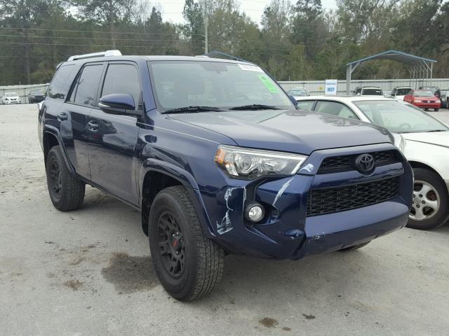 JTEBU5JR3F5260925 - 2015 TOYOTA 4RUNNER SR BLUE photo 1