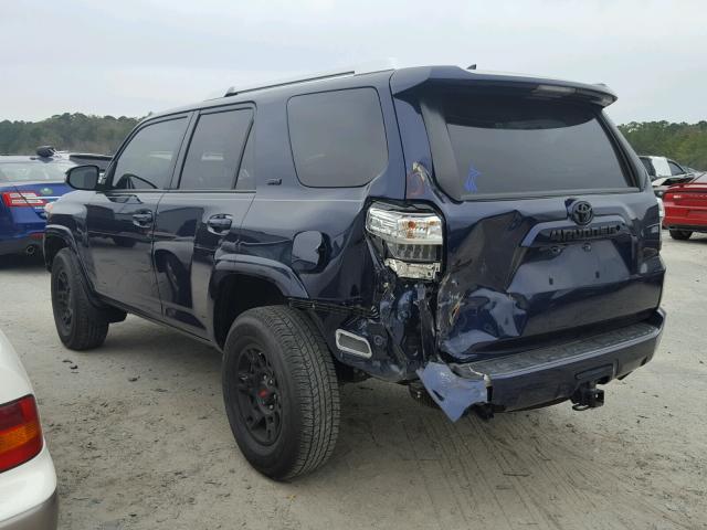 JTEBU5JR3F5260925 - 2015 TOYOTA 4RUNNER SR BLUE photo 3