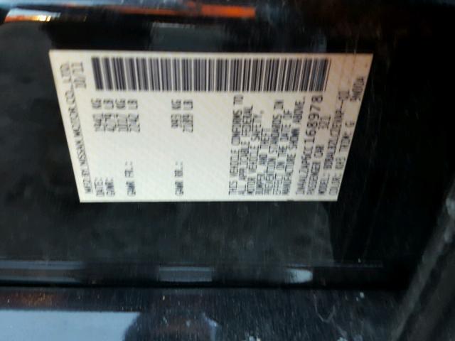 1N4AL2AP6CC168978 - 2012 NISSAN ALTIMA BAS BLACK photo 10