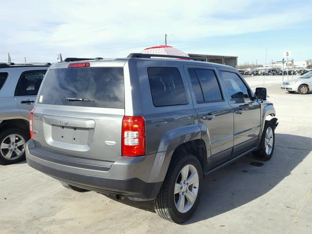 1C4NJRFB4DD253711 - 2013 JEEP PATRIOT LA GRAY photo 4