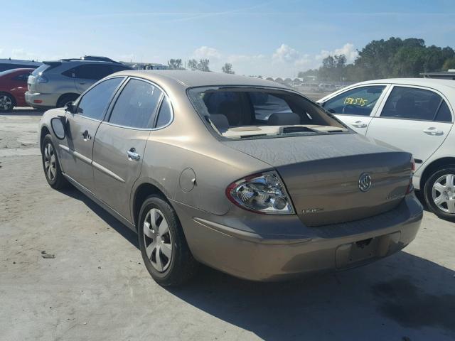 2G4WC552161234357 - 2006 BUICK LACROSSE C TAN photo 3