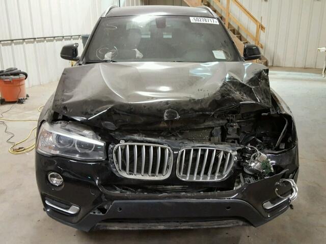 5UXWX9C51F0D50779 - 2015 BMW X3 XDRIVE2 BLACK photo 9