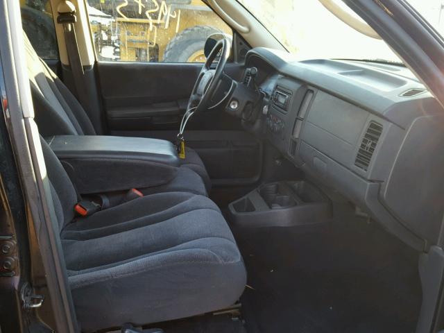 1B7HL2ANX1S254983 - 2001 DODGE DAKOTA QUA BLACK photo 5