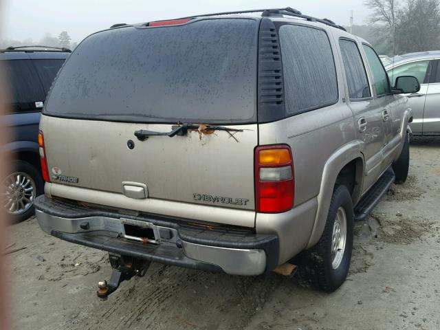 1GNEC13Z72R285718 - 2002 CHEVROLET TAHOE C150 TAN photo 4